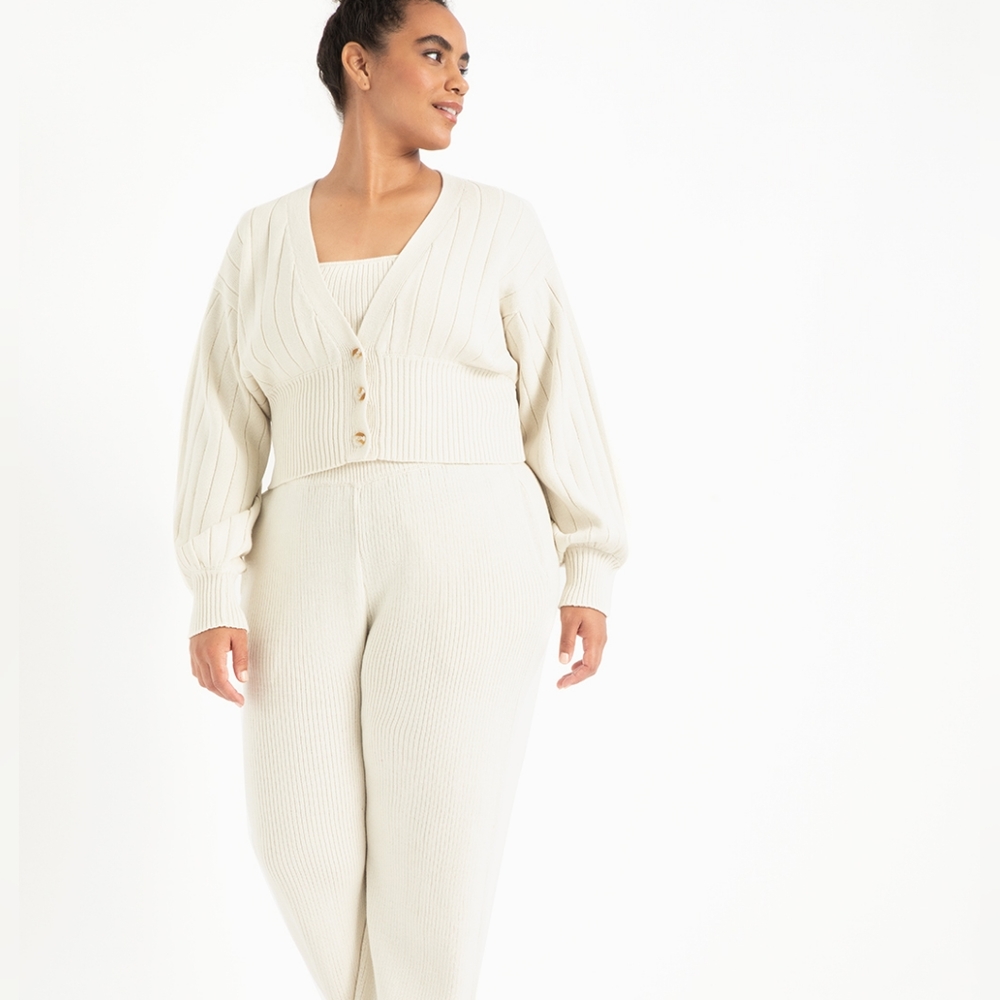 Eloquii Size 14/16 Antique White Lounge Bottom